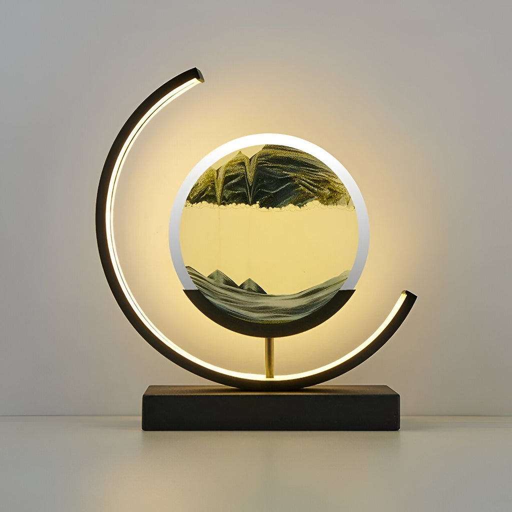 Lampada di sabbia Sand Glow con telecomando dimmerabile