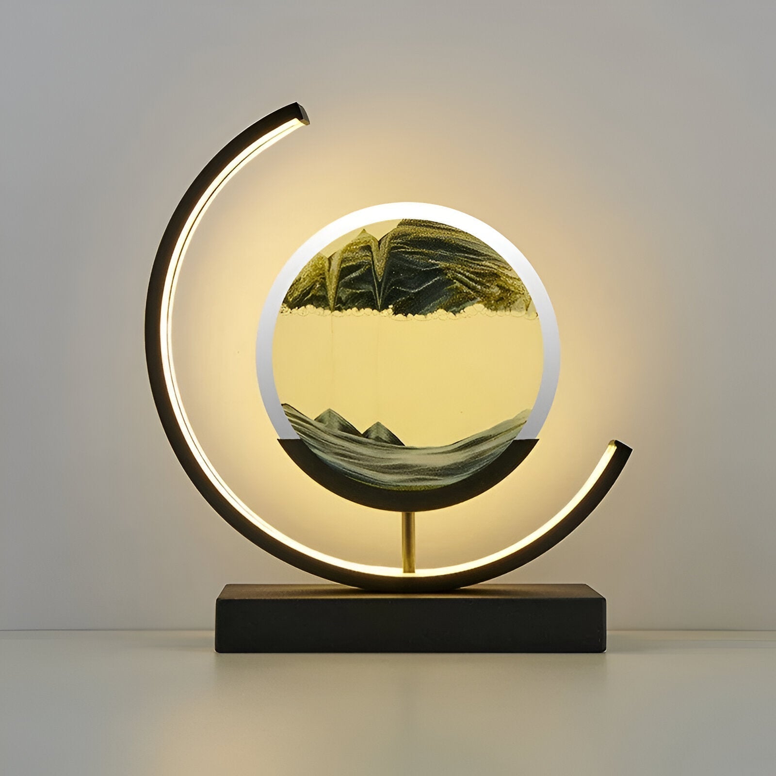 Lampada di sabbia Sand Glow con telecomando dimmerabile