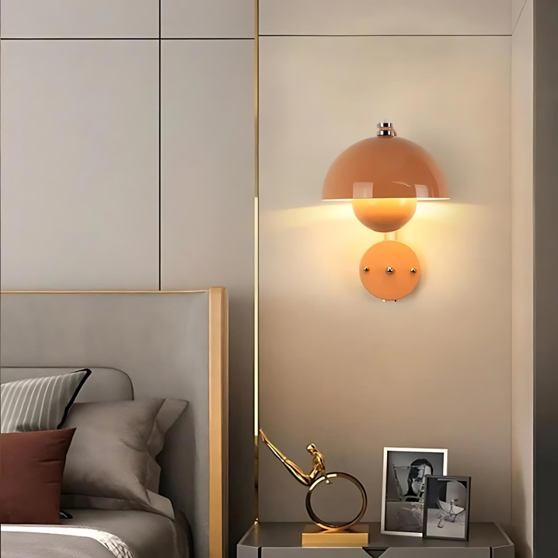 Moderna lampada da parete LED a forma di fungo