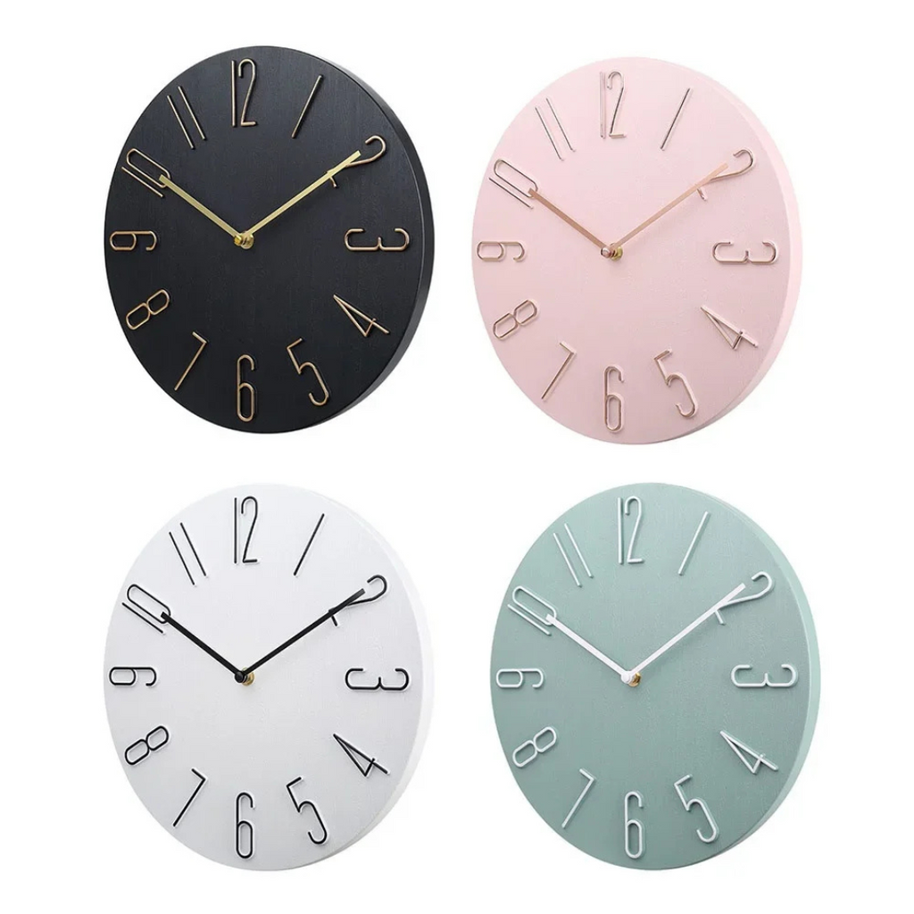Orologio da Parete Moderno con Accento Colorato