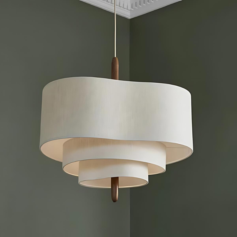 Floressa - Elegante Lampadario in Tessuto per Illuminazione Accogliente