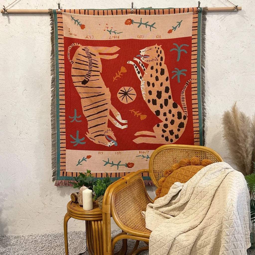Coperta Woven Feline