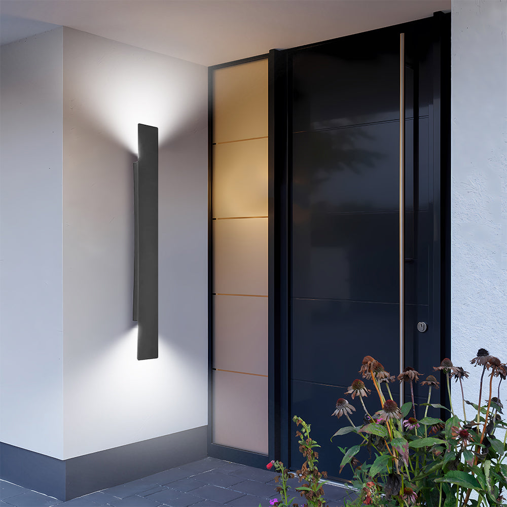 Selvik | Moderno Applique da Esterno in Alluminio con Classe di Protezione IP65 in Quattro Lunghezze per Giardino, Patio e Vialetto