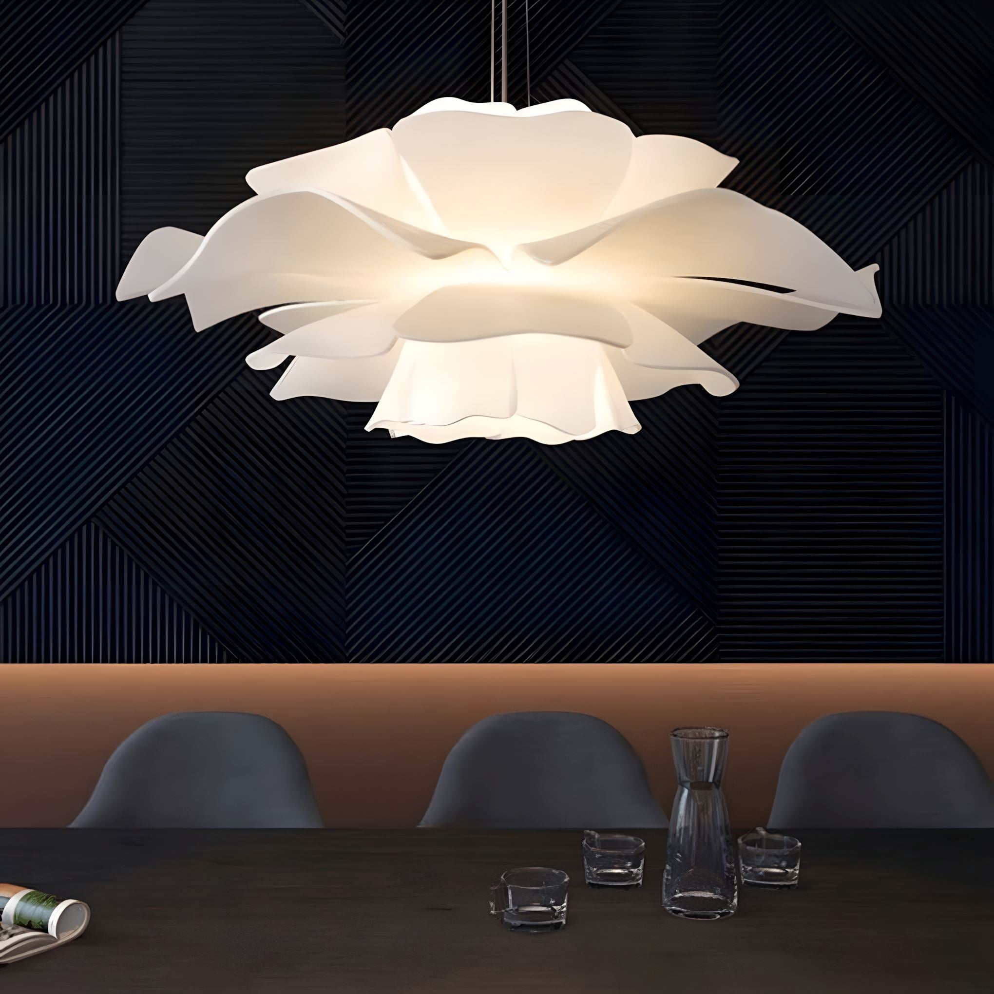 Lampada da Soffitto LED Scandinava con Motivo Floreale