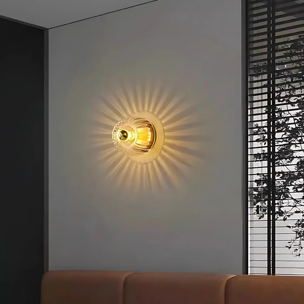 Lampada da Parete in Vetro Atropos - Illuminazione da Interni Elegante