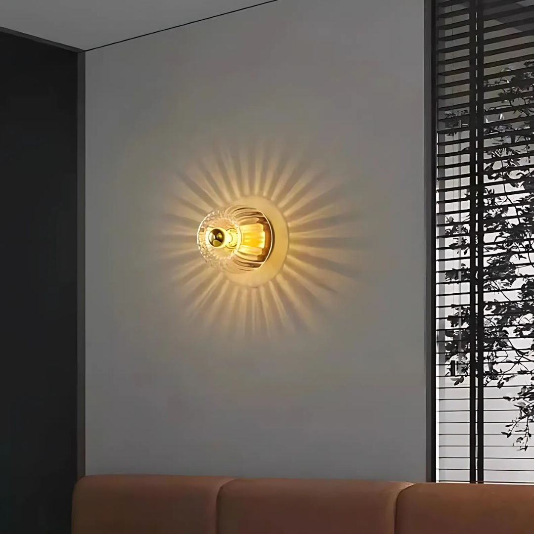 Lampada da Parete in Vetro Atropos - Illuminazione da Interni Elegante
