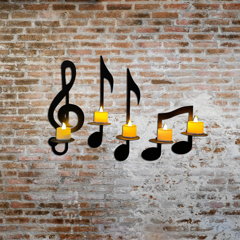 Lampada da parete musicale nera