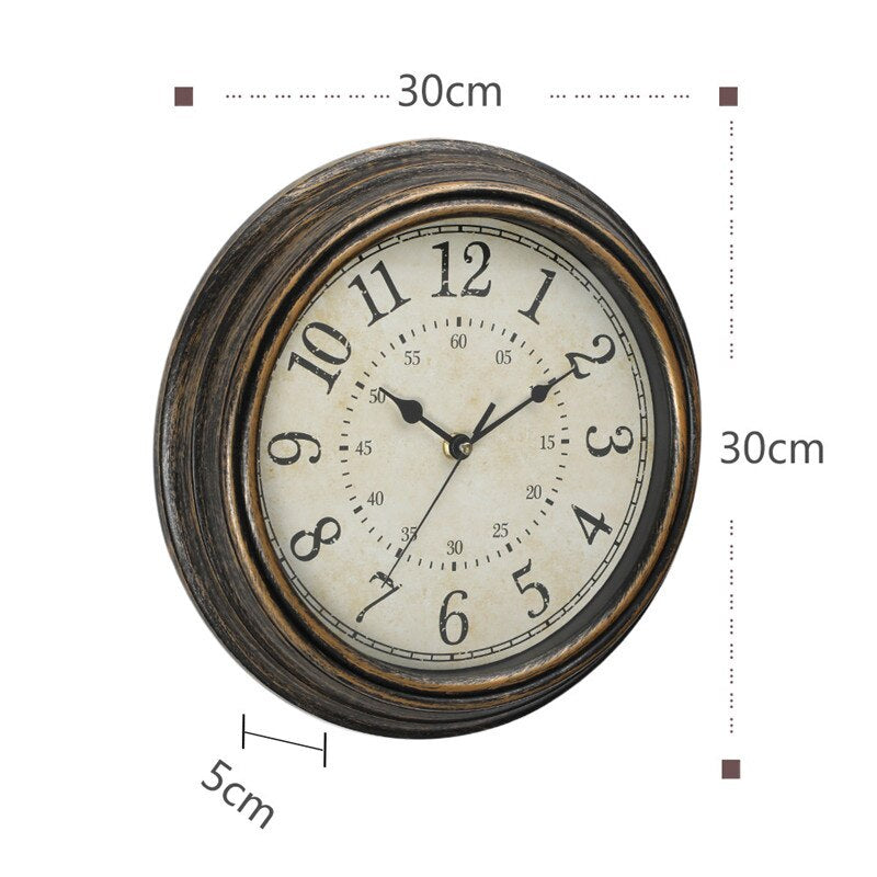 TimeWoods – Orologio da parete vintage in legno