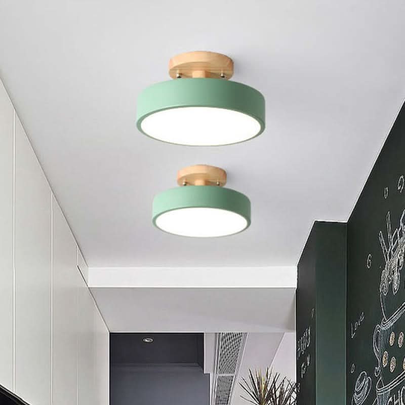 Lampada da soffitto LED in legno moderno con funzione dimmerabile
