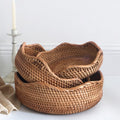 Cesto in Rattan Intrecciato Elegante