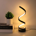 Leto - Lampada da Tavolo LED con Design a Spirale