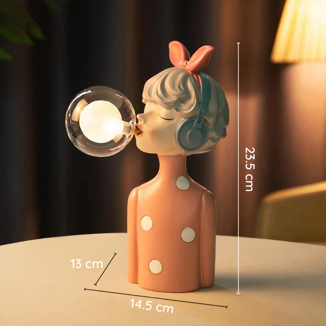 Lampada da Tavolo Artisan Sisters – Illuminazione con Base in Legno Fatta a Mano