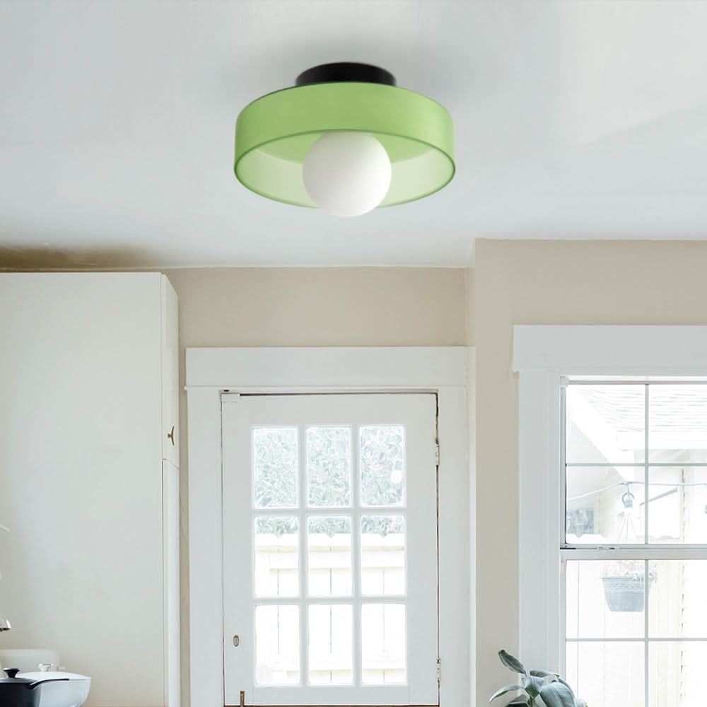 Lampada da Soffitto Rotonda dal Design Moderno – Lampada in Vetro Elegante per Interni Contemporanei