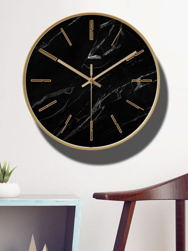 Orologio da Parete in Marmo di Lusso con Meccanismo Silenzioso