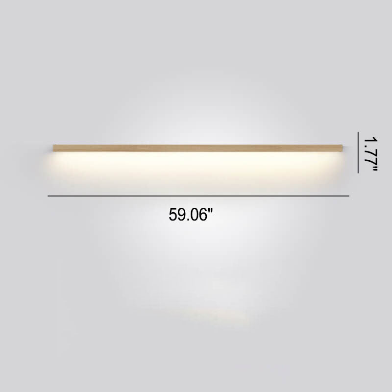 ZenBeam Lampada da Parete LED Giapponese | Design in Legno Massello | Illuminazione Moderna d'Accento