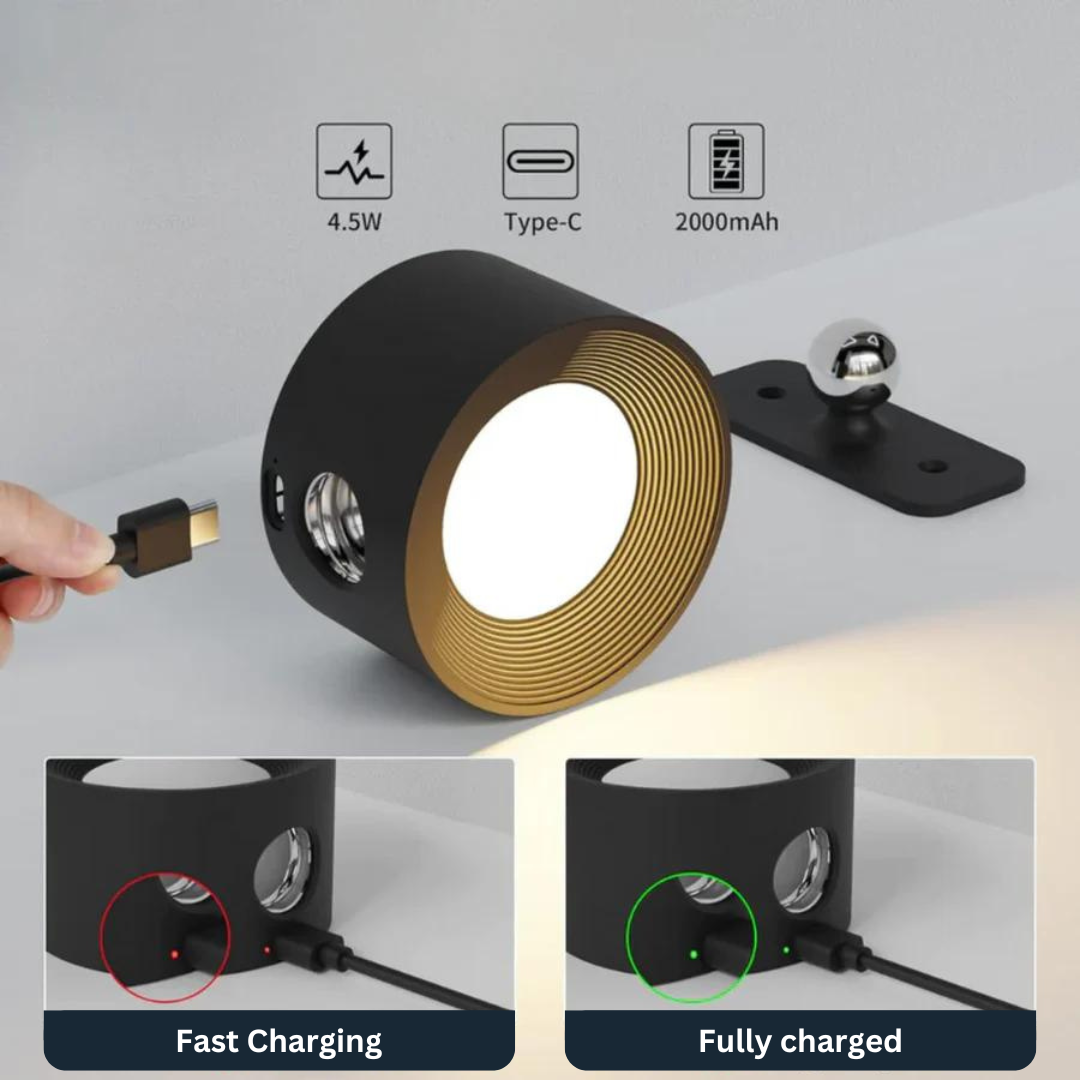 Vista - Applique LED ricaricabile a 360°
