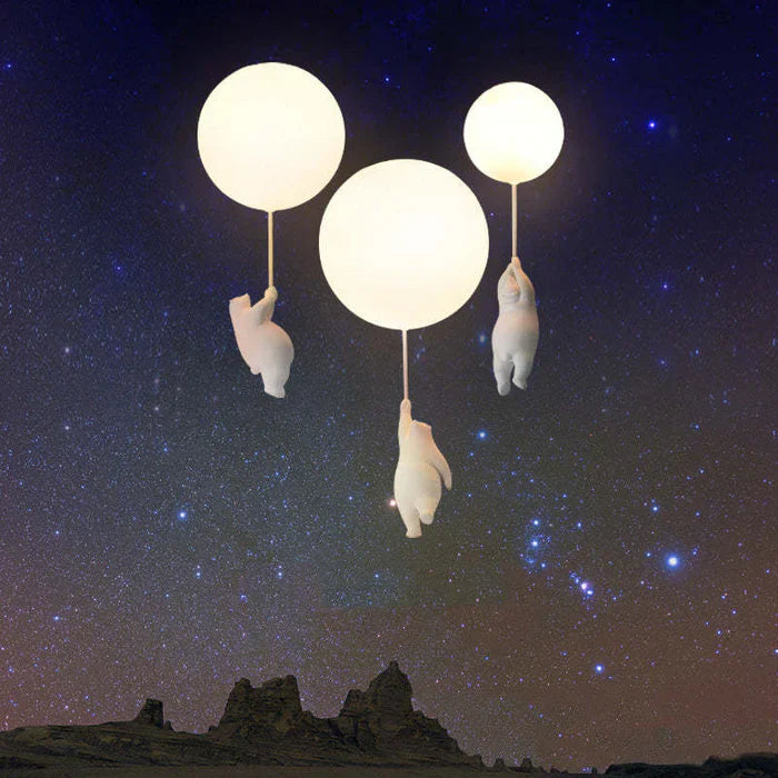 Lampada da soffitto per bambini con orso e palloncino - CloudBear | Brehn