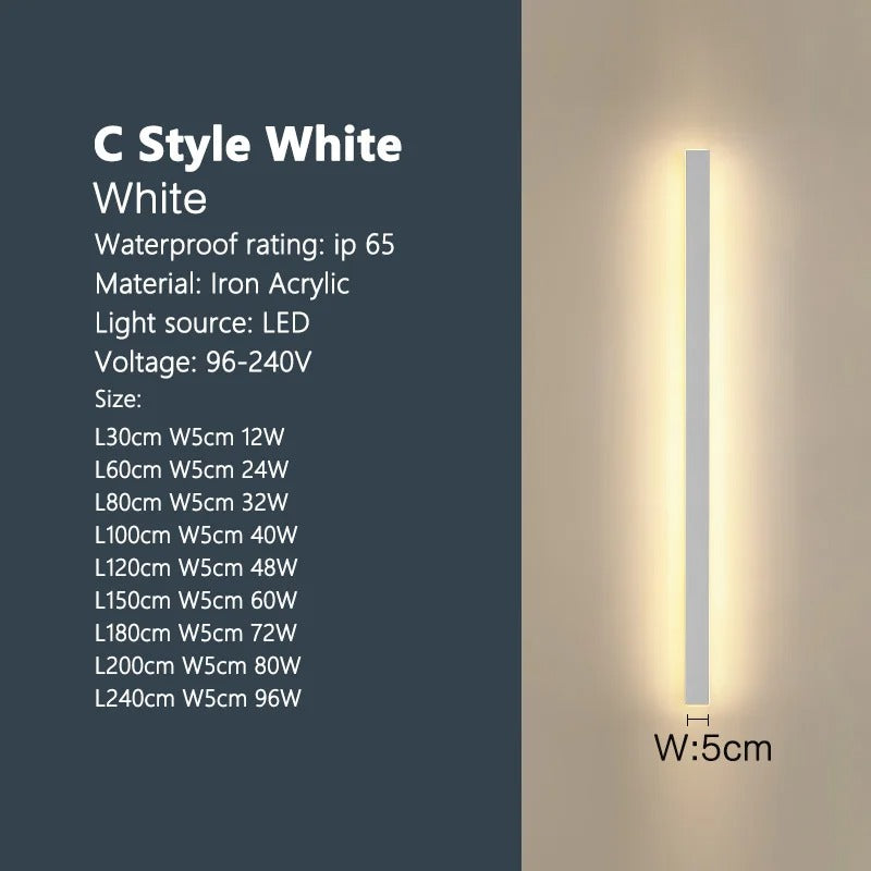 Lampada da Parete LED Impermeabile per Spazi Esterni
