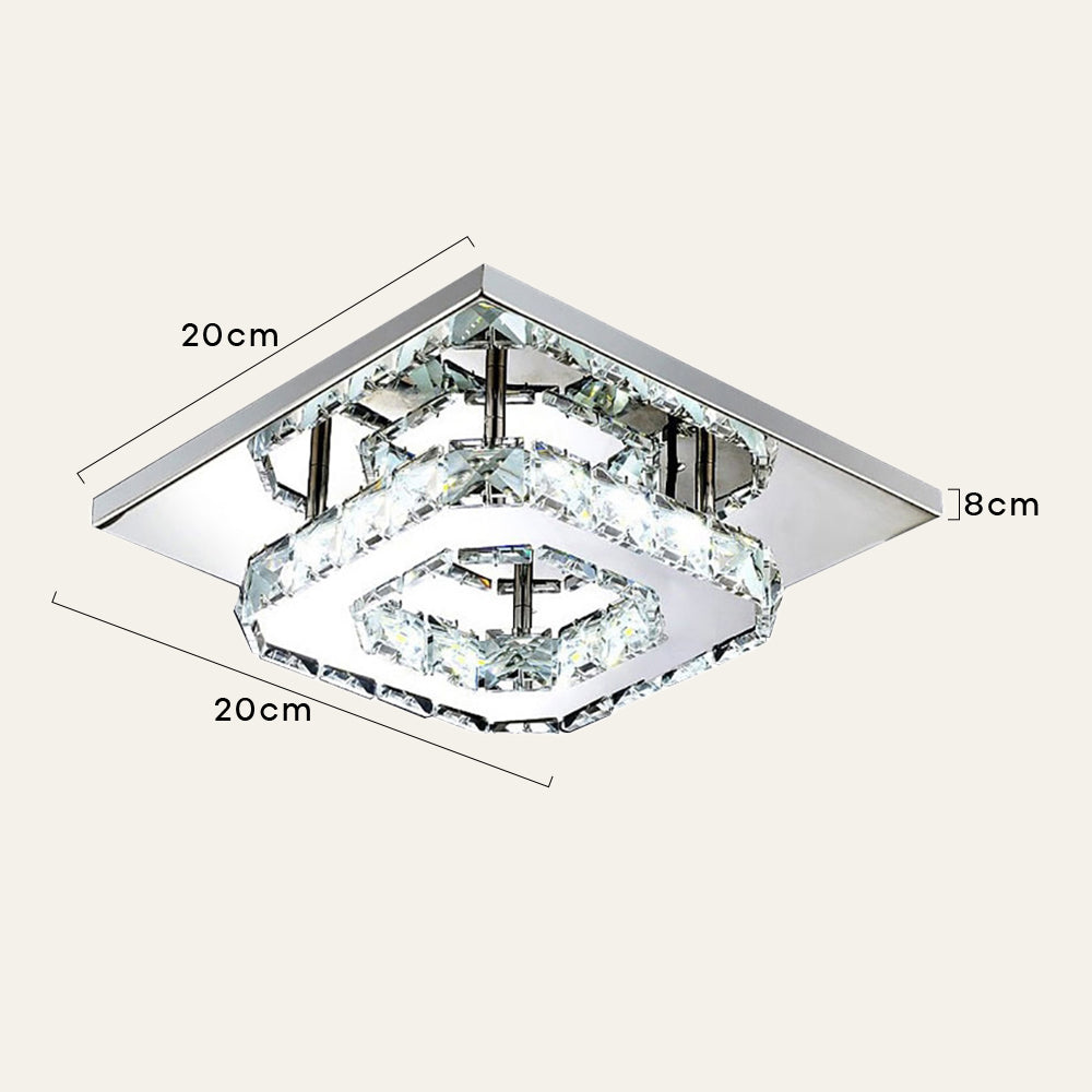 Lampada da soffitto in cristallo LED moderna a incasso