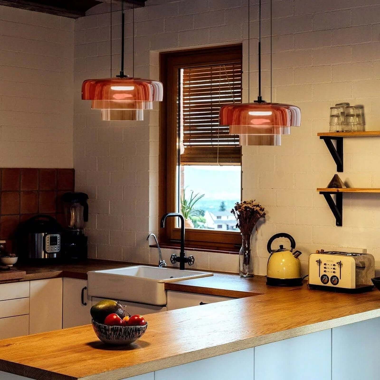 Lampada a Sospensione in Vetro Stile Nordic
