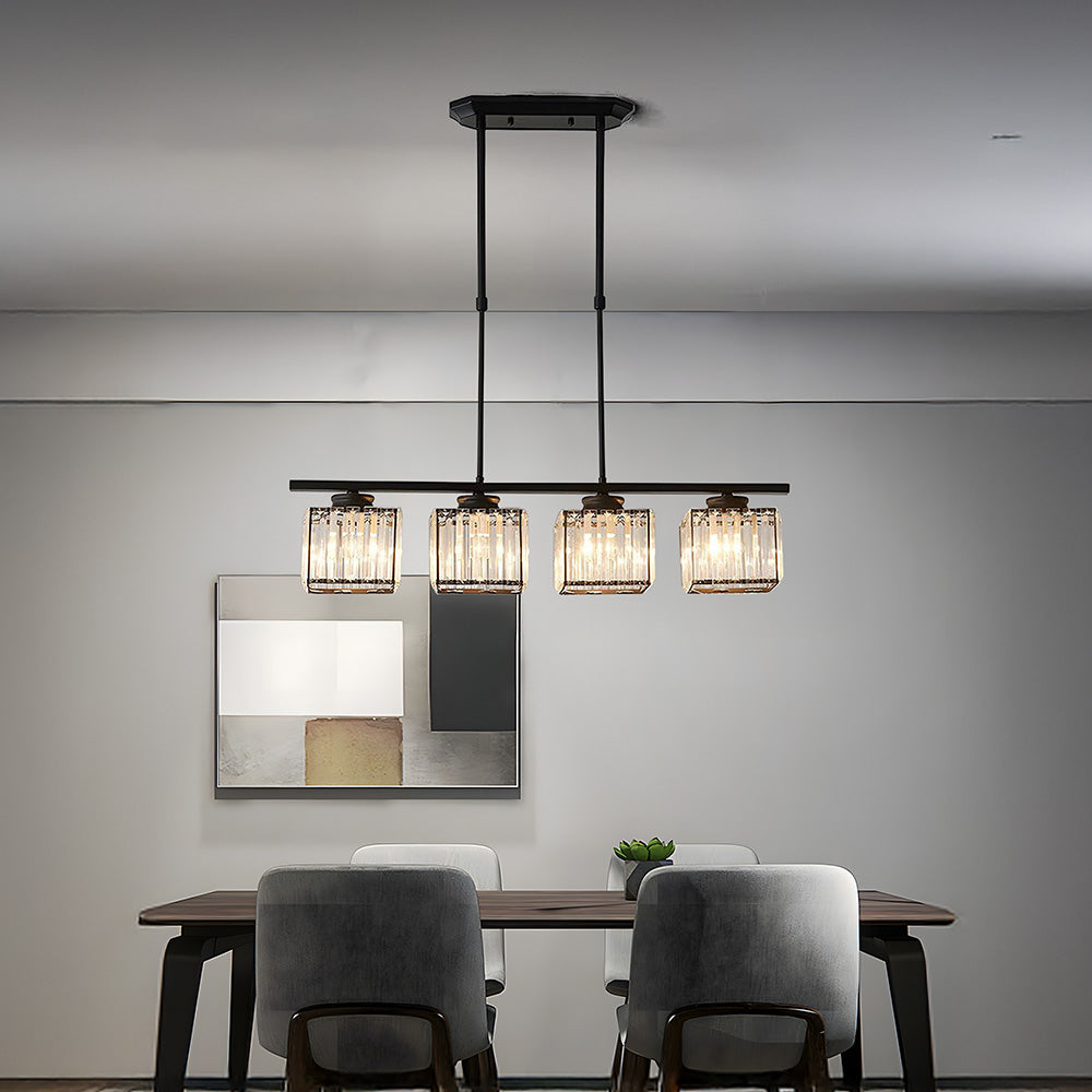 Nira | Lampada a sospensione in vetro multi-testa moderna nordica