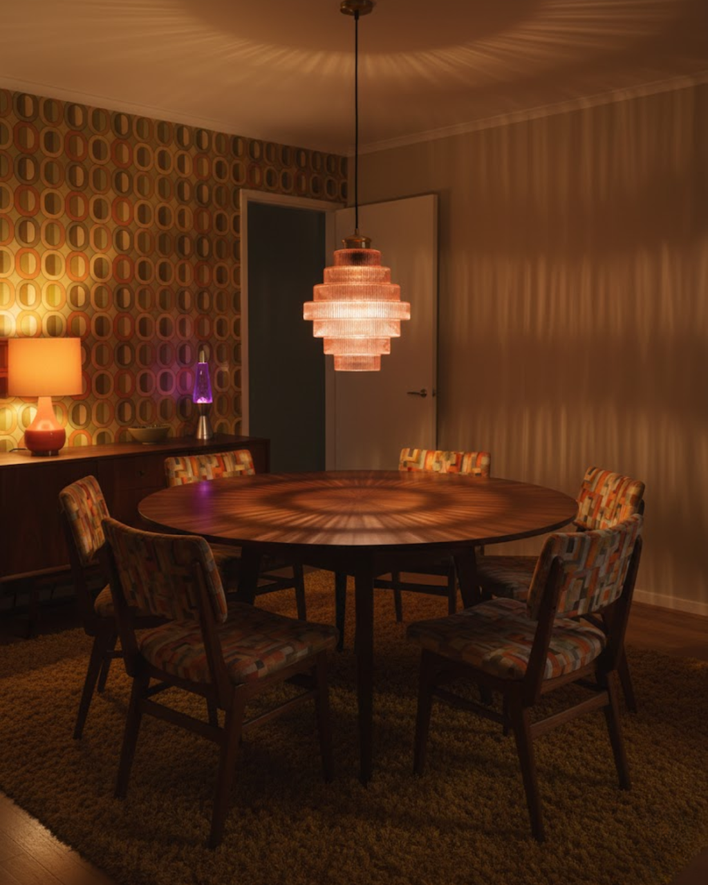Elvoria | Lampada a sospensione in vetro architettonico con pannelli stratificati e design minimalista Japandi