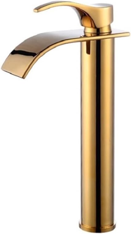 Rubinetto lavabo a cascata in ottone, miscelatore lavabo