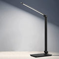 Lampada da scrivania LED, lampada da scrivania con controllo touch e 3 livelli di luminosità, lampada da ufficio dimmerabile con braccio regolabile, lampada da tavolo pieghevole per scrivania, camera da letto, comodino, ufficio