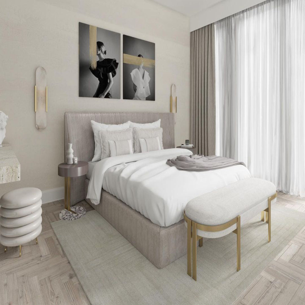 Lunessa | Applique in Marmo con Luce Ambientale Morbida per Interni Moderni