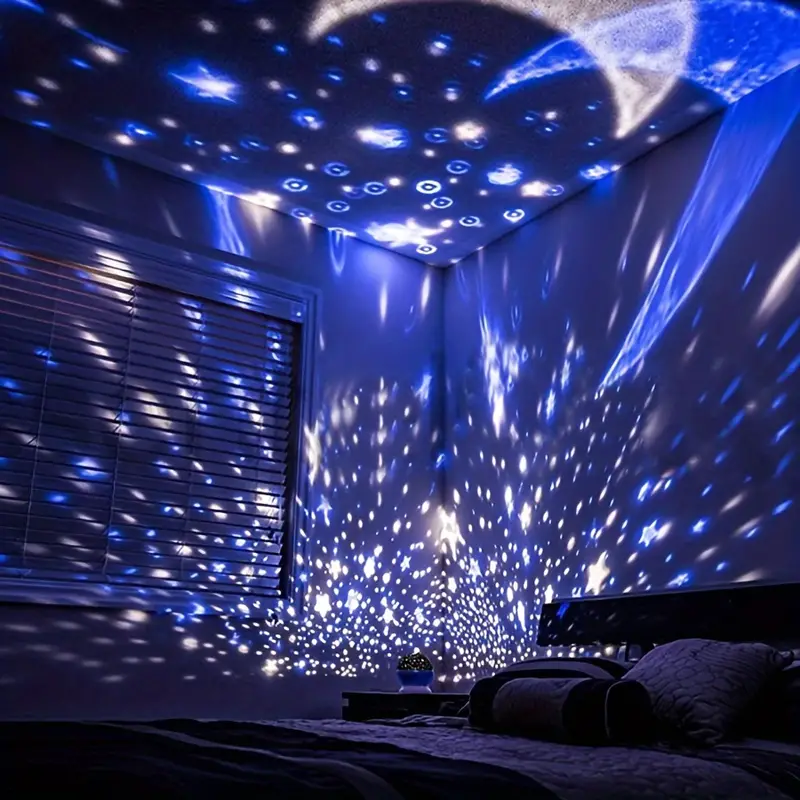 Lampada Notturna Cielo Stellato per Bambini – Proiettore LED Magico con Cambio Colore