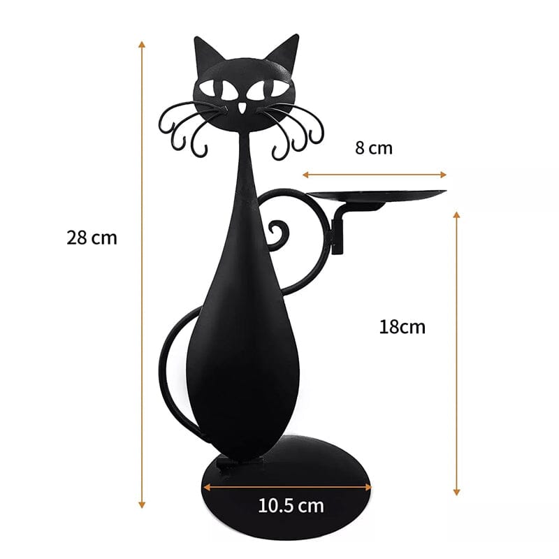 Candelabro gatto nero