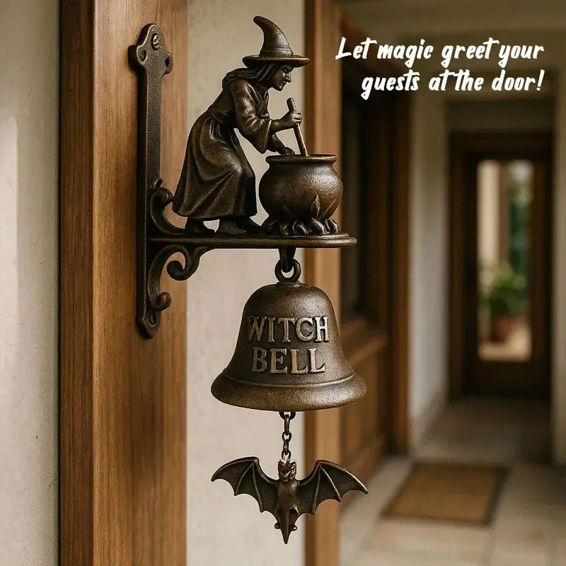 Campanello Antico Strega Luna – Campanello Decorativo Resistente alle Intemperie per Interni ed Esterni