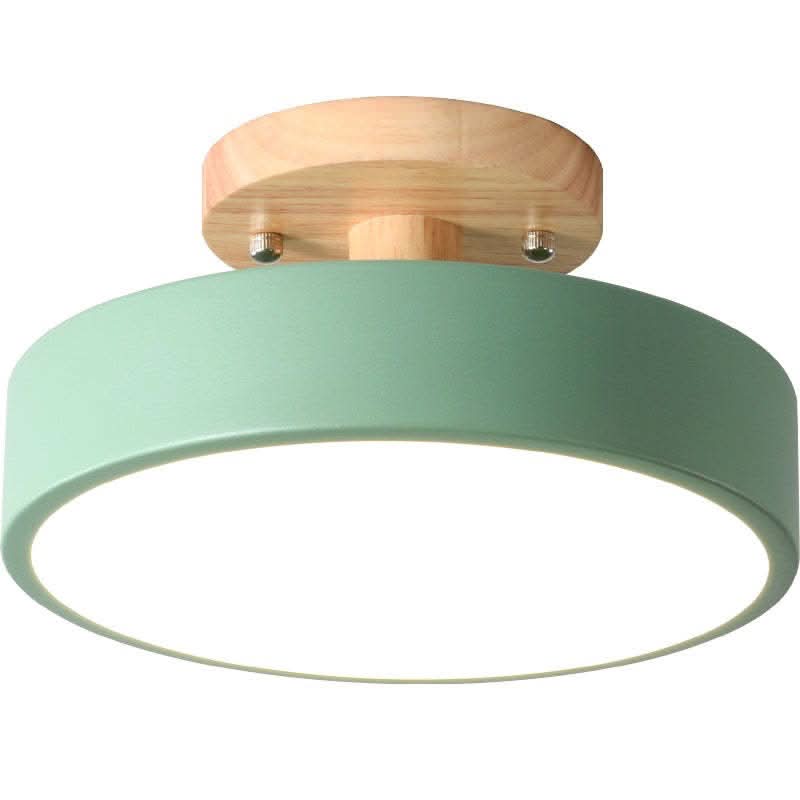 Lampada da soffitto LED in legno moderno con funzione dimmerabile