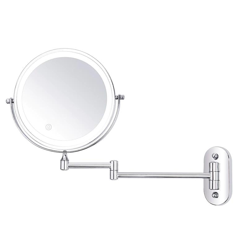 Specchio ingranditore LED Skanto | Ricaricabile | Cosmetici & Bagno | Cromo Argento