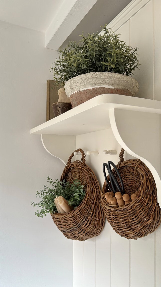 Elyvia | Cesto da Parete in Rattan Fatti a Mano per Piante e Fiori