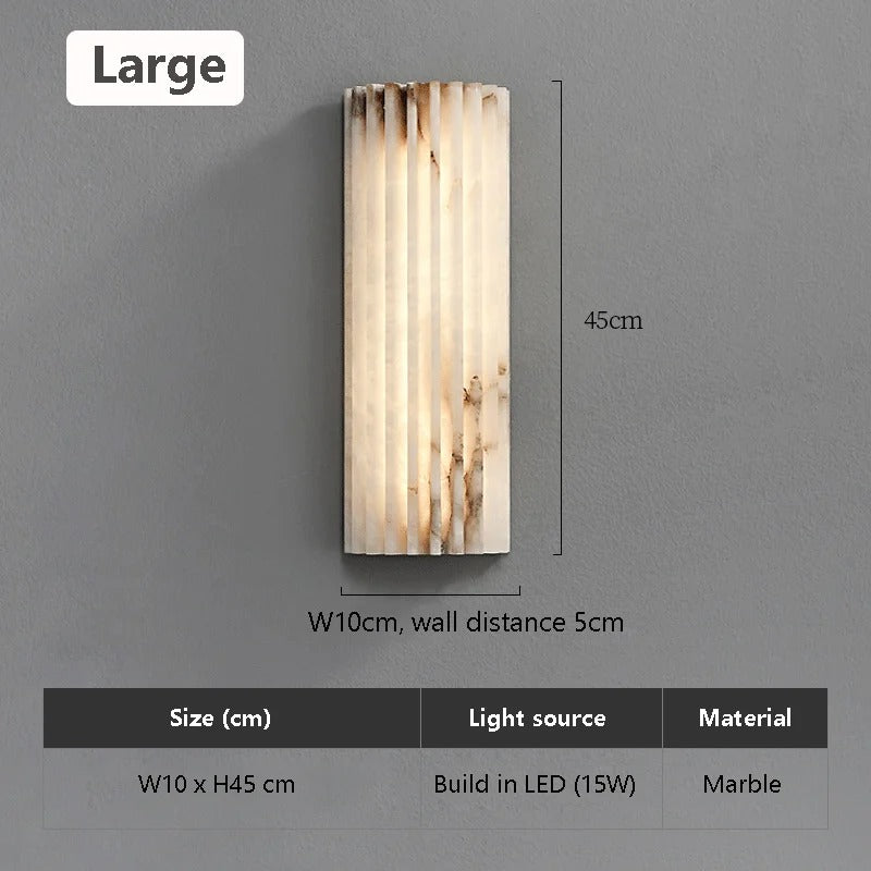 Lampada da comodino in marmo di lusso per interni accoglienti