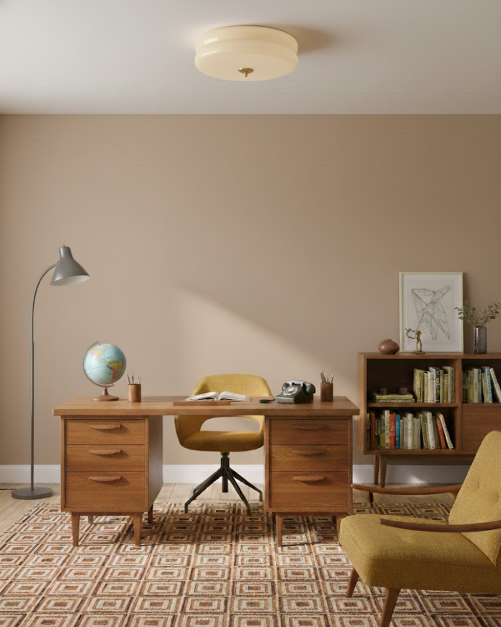 Aurevyn | Lampada da soffitto LED Art Deco con temperatura di colore regolabile e luminosità dimmerabile