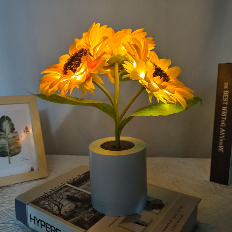 Lampada da Tavolo LED Girasole Luccicante