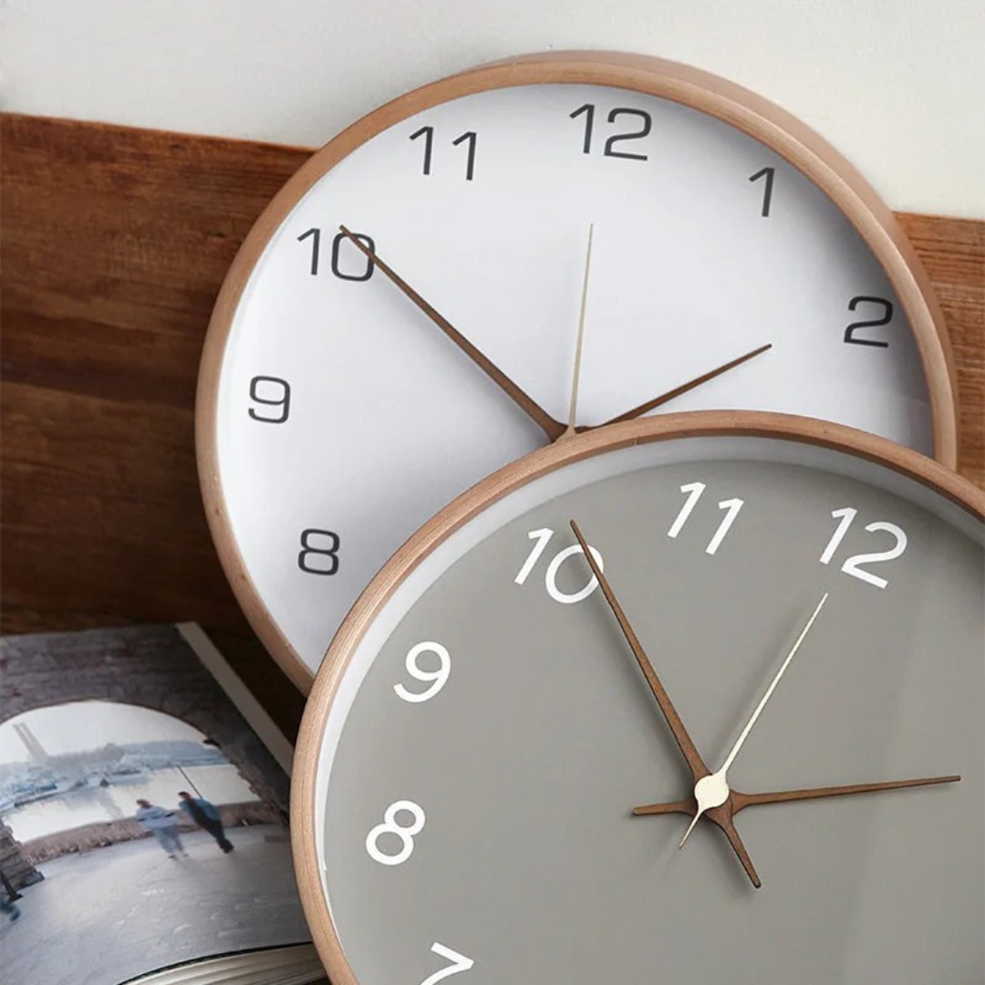 Transcend - Orologio da Parete in Legno Moderno