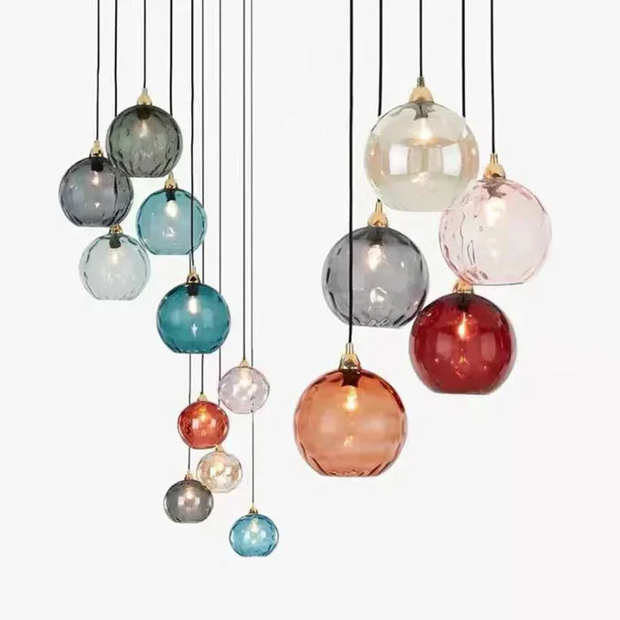 Lampada a sospensione con sfera di vetro - LumiSphere