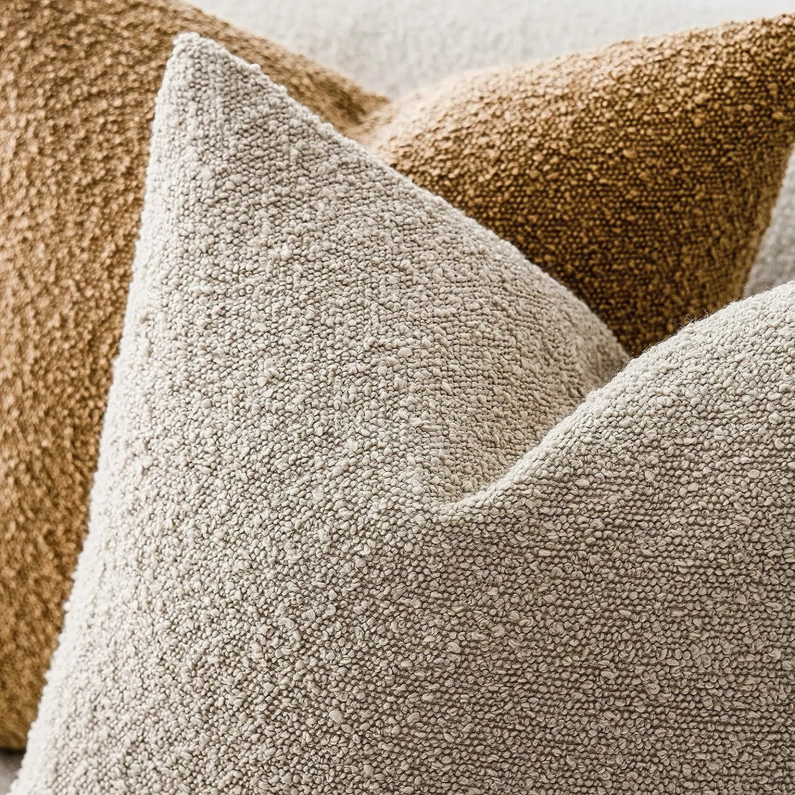 Fodera per Cuscino Boucle Tulum 45x45cm Cuscino Decorativo