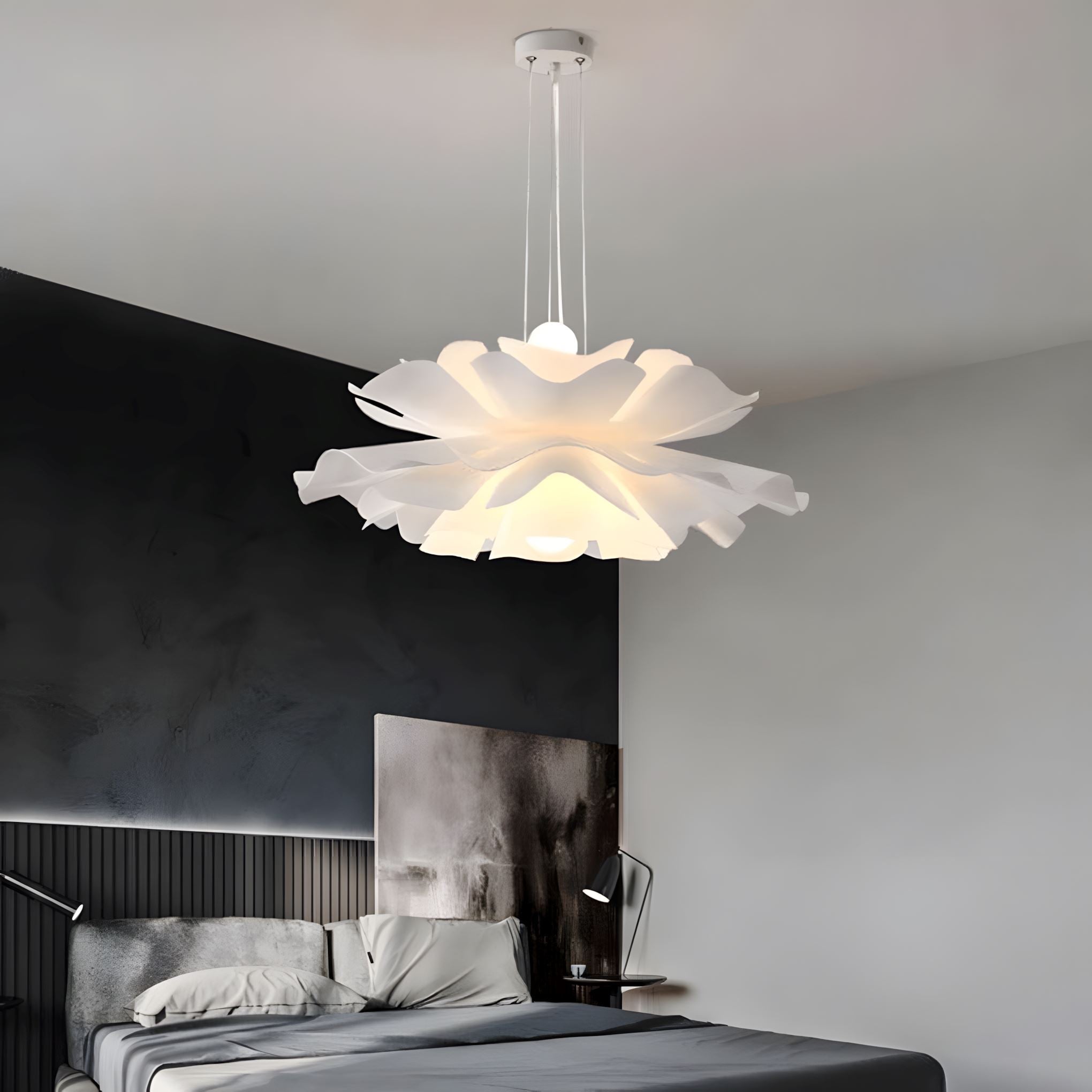 Lampada da Soffitto LED Scandinava con Motivo Floreale