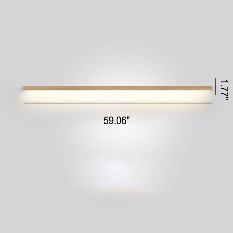 ZenBeam Lampada da Parete LED Giapponese | Design in Legno Massello | Illuminazione Moderna d'Accento