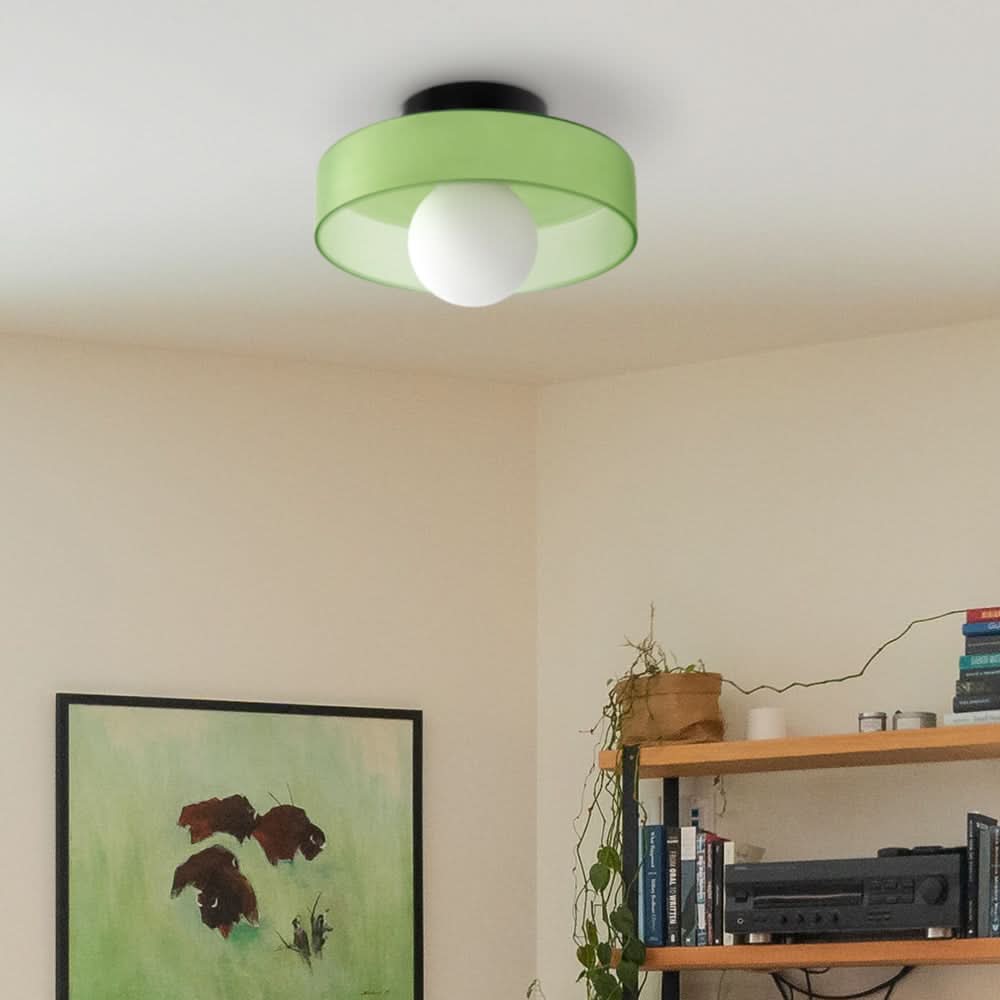 Lampada da Soffitto Rotonda dal Design Moderno – Lampada in Vetro Elegante per Interni Contemporanei