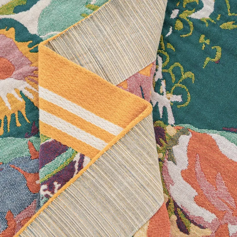 Coperta in Cotone Sienna Floral Bloom