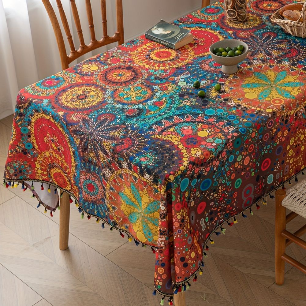 Tovaglia con Frange Hypno Bloom