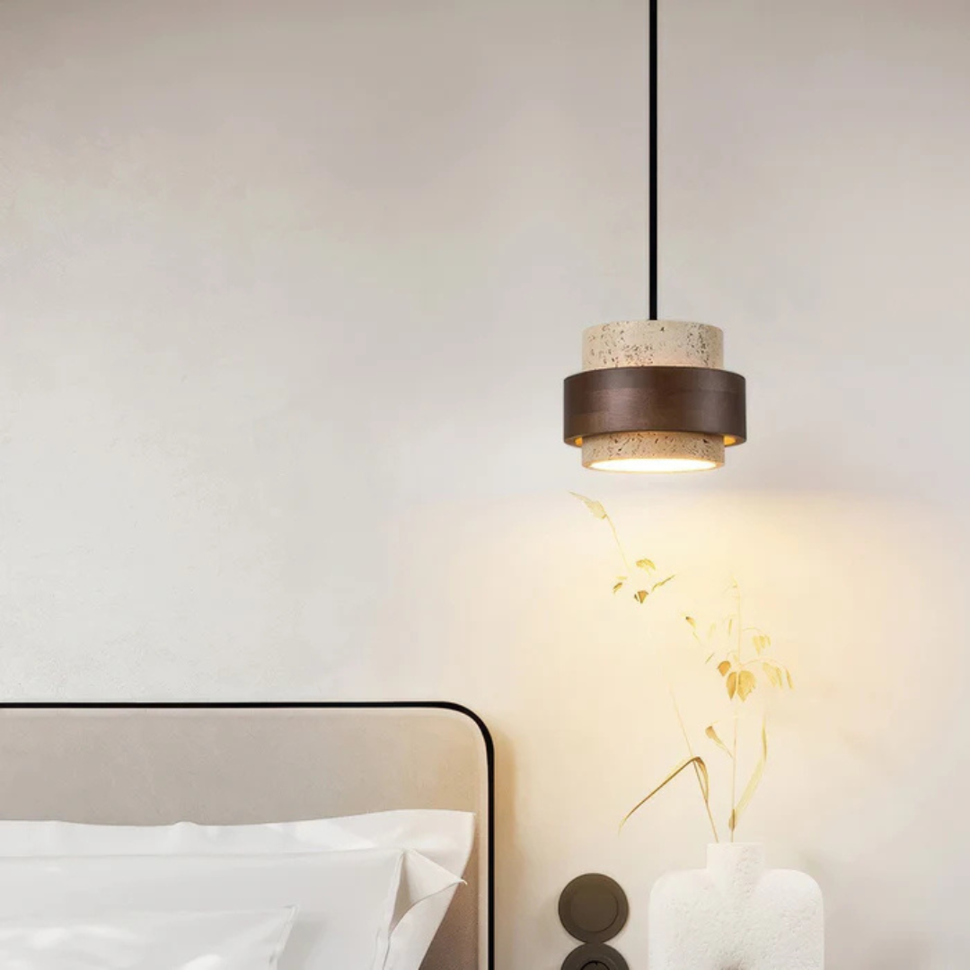 Elegante Lampada a Sospensione in Stile Wabi Sabi per Ambienti Moderni