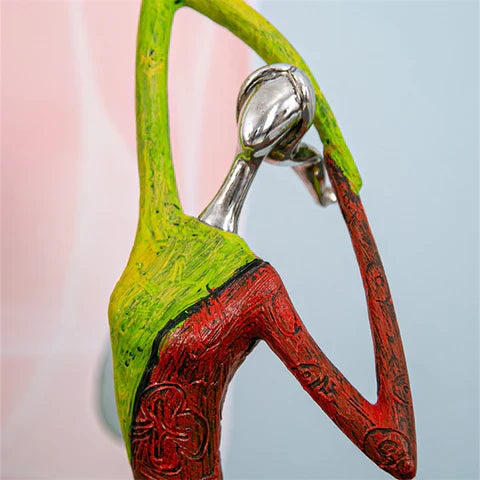 Sculture Moderne Astratte di Donne – Arte in Resina Colorata Fatta a Mano per Decorare la Casa