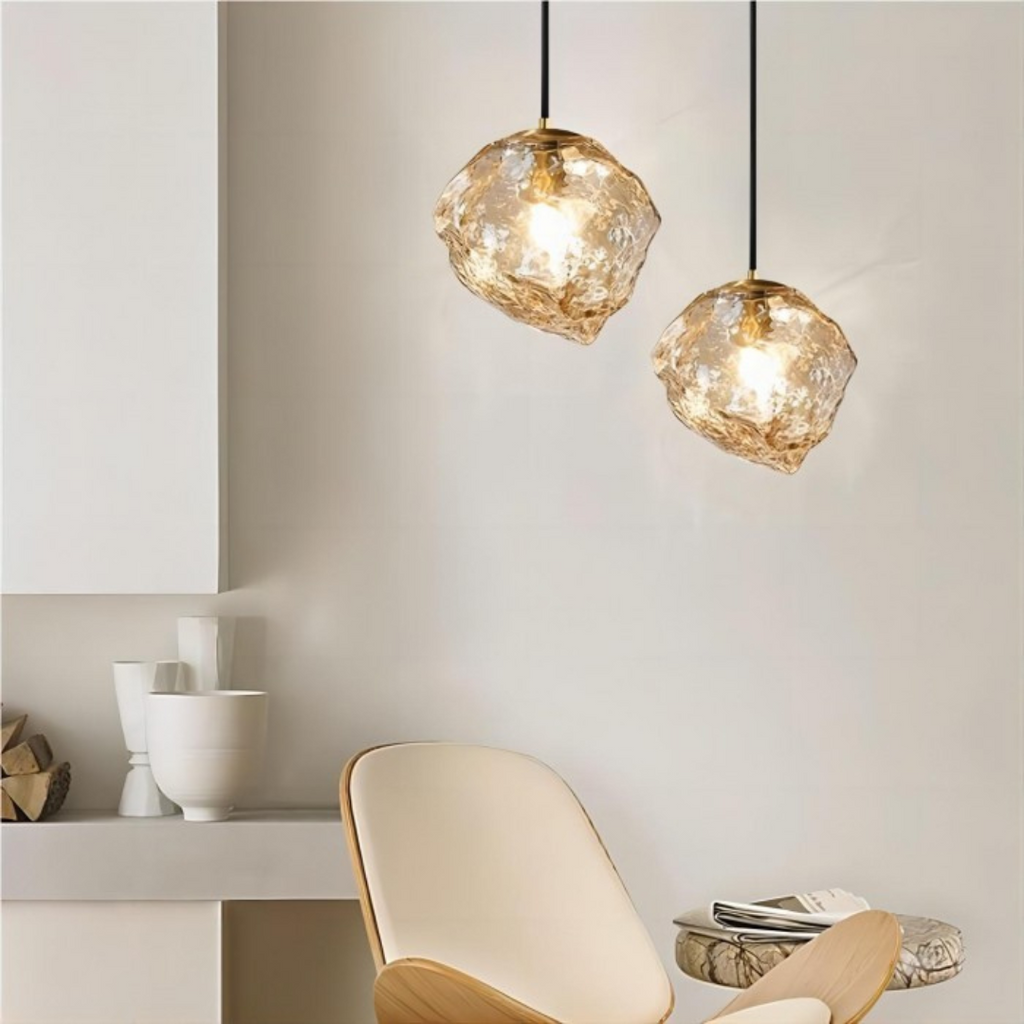 Lumenos Lampadario in Vetro - Lampadario Elegante per il Tavolo da Pranzo