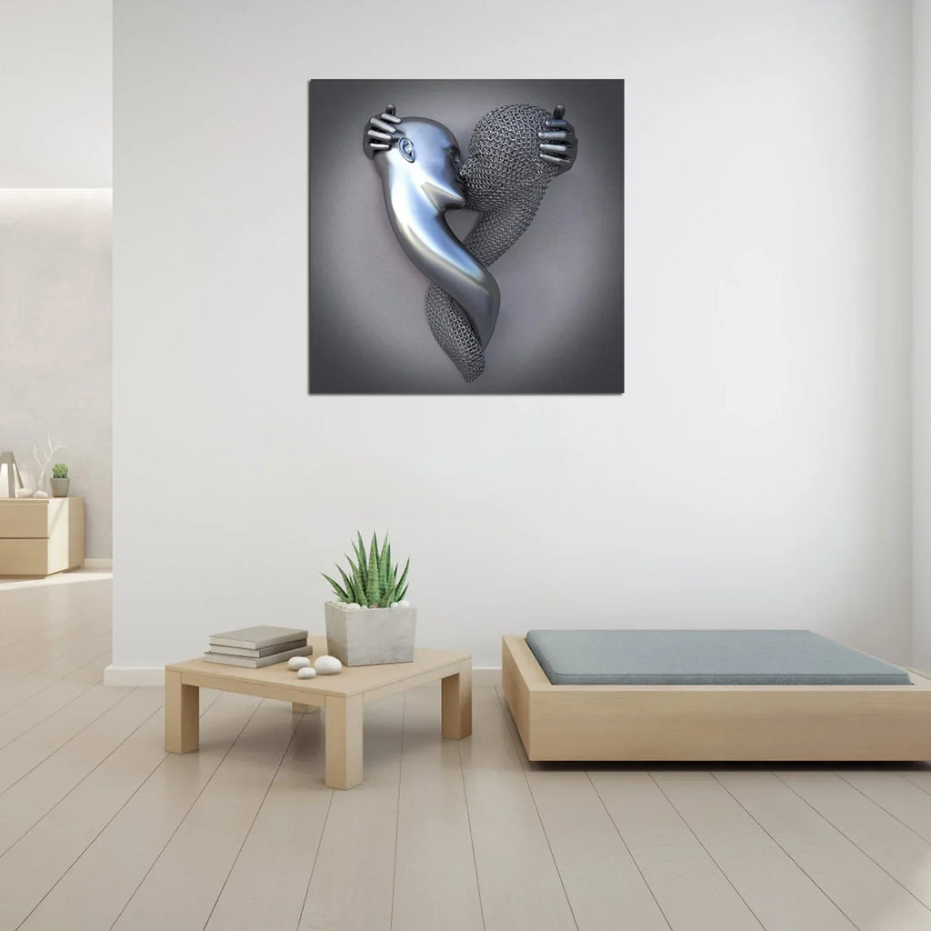 Skanto | Amore Tela con Elegante Figura in Metallo dal Design Moderno